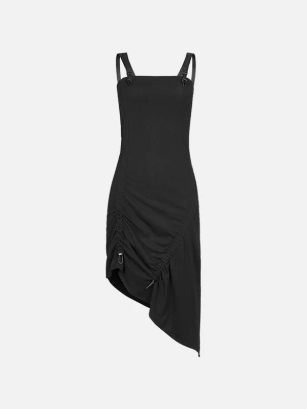 Dark Rock Punk Elastic Irregular Dress sold by Yugen Theory