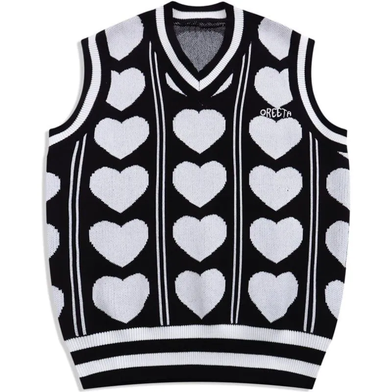 Knitted Vest Sweater Full Love sold by Yugen Theory
