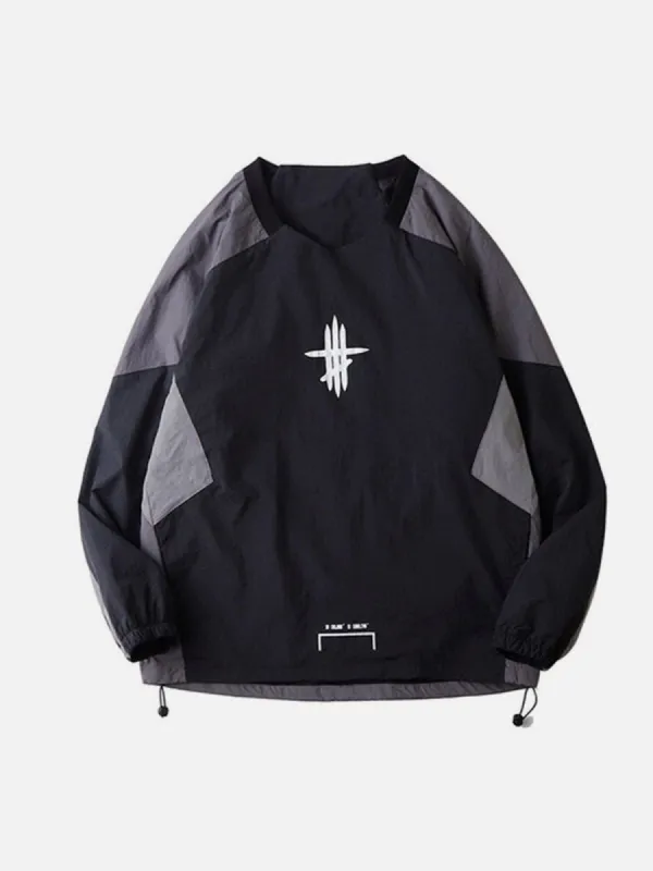 Function Patchwork Print Sweatshirt sold by Yugen Theory
