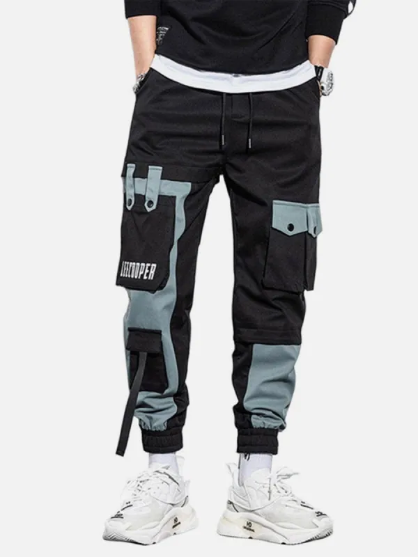 Techwear Patchwork Pockets Cargo Pants sold by Yugen Theory