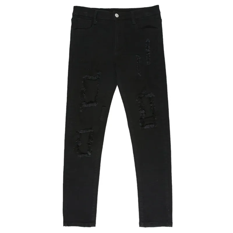 Black Ripped Jeans sold by Yugen Theory