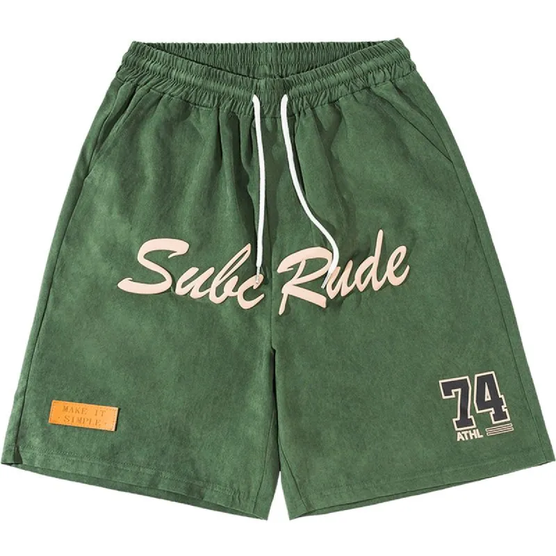 Track Shorts Letter Graphic sold by Yugen Theory