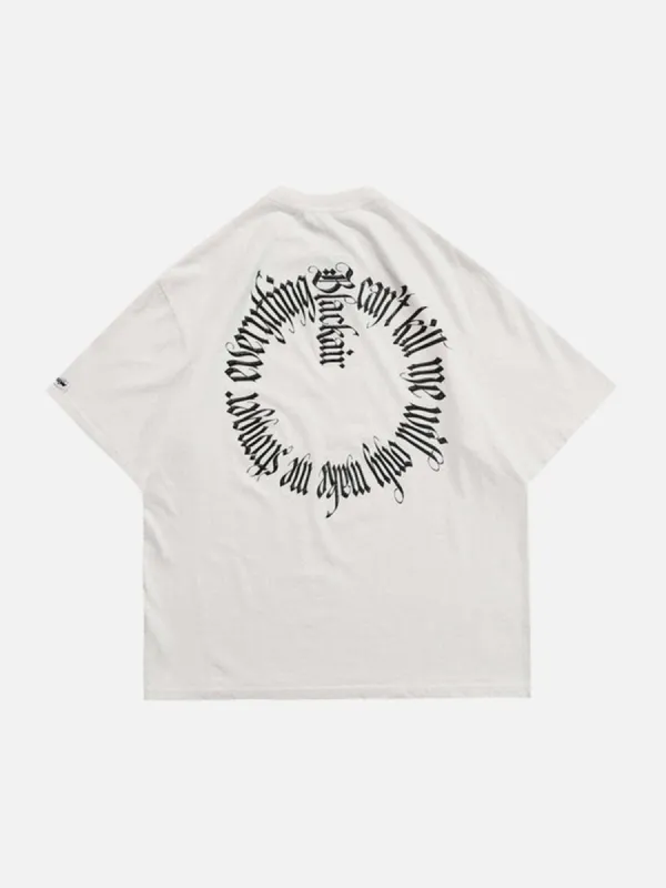 Cut Circle Letters T-Shirt sold by Yugen Theory