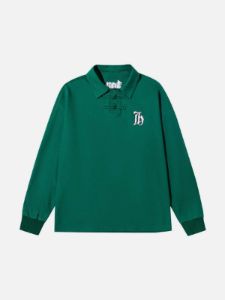 Solid Color Embroidery Sweatshirt sold by Yugen Theory