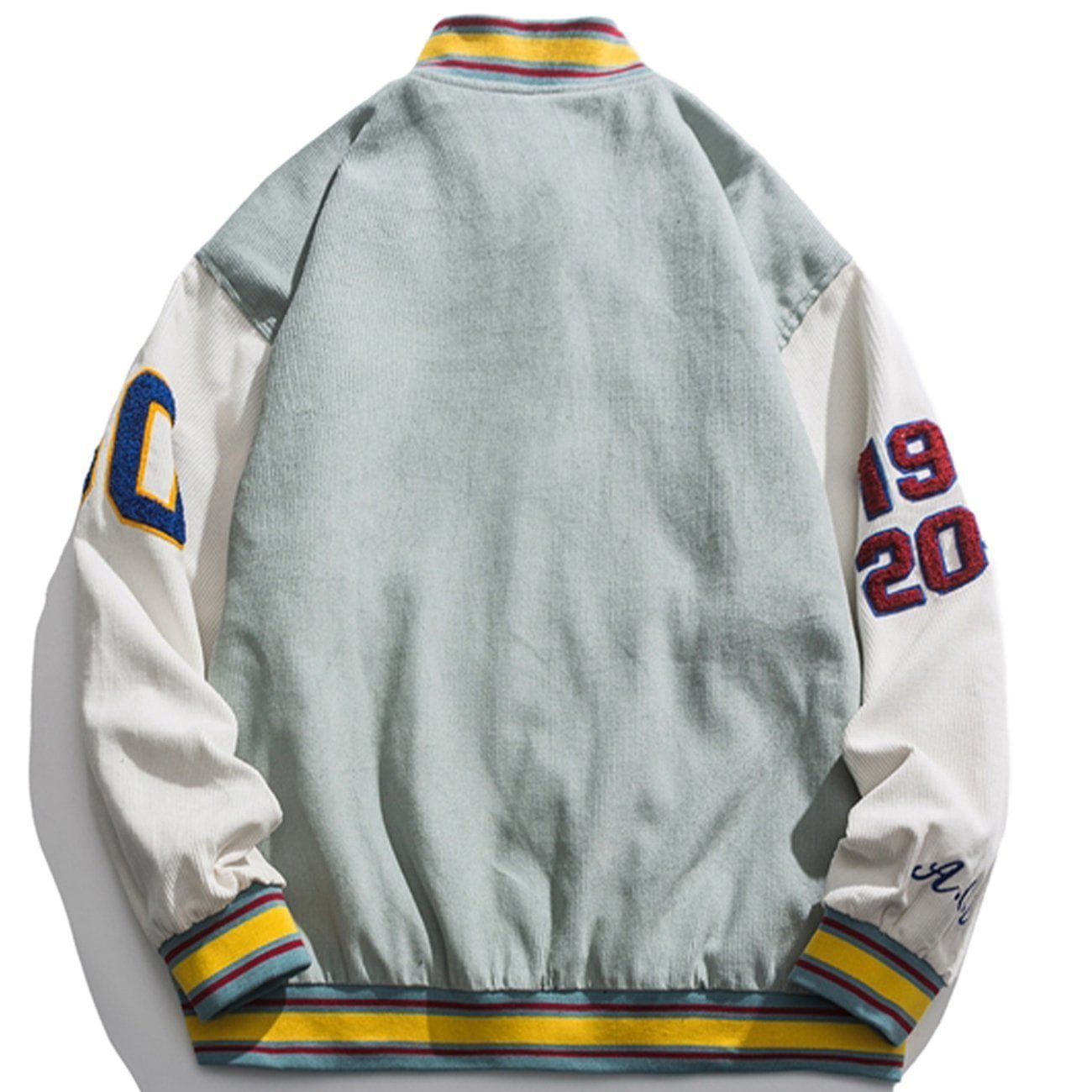 Flocking Embroidery Varsity Jacket sold by Yugen Theory product image thumbnail 2