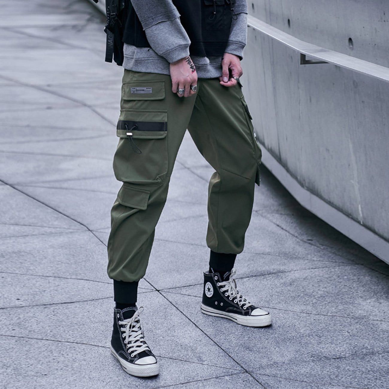 Function Elastic Zipper Pockets Cargo Pants sold by Yugen Theory product image thumbnail 2