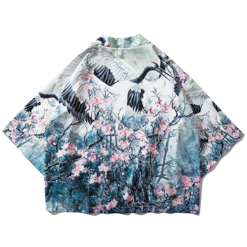Flower Crane Kimono sold by Yugen Theory