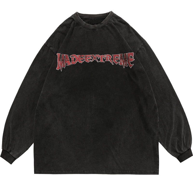 Distressed Washed Sweatshirt Jesus sold by Yugen Theory product image thumbnail 3