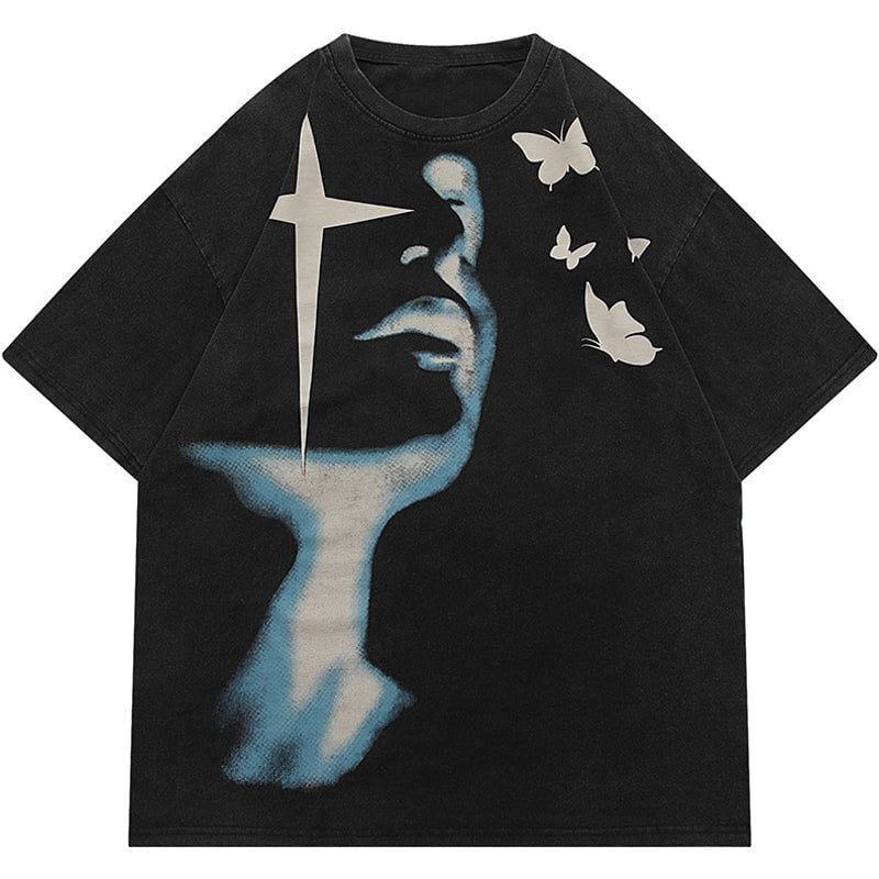 Tie Dye T-shirt Butterfly sold by Yugen Theory product image thumbnail 2