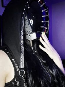 Gothic Dark Rivets Mask sold by Yugen Theory