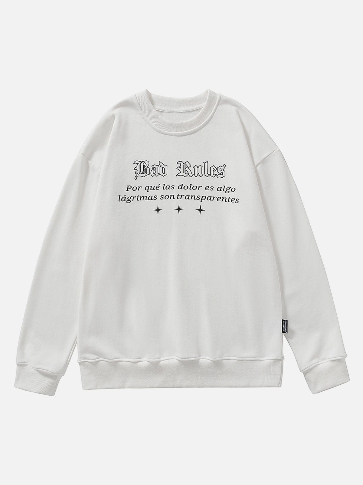 Washed Gothic Letter Rose Sweatshirt sold by Yugen Theory product image thumbnail 4