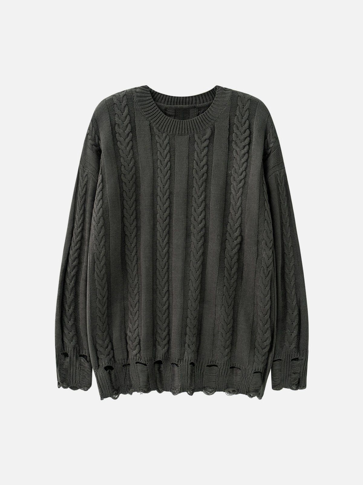 Solid Color Knit Sweater sold by Yugen Theory product image thumbnail 2