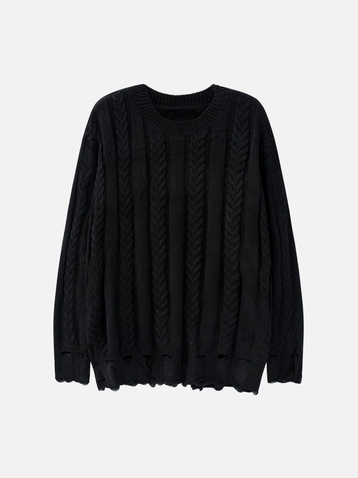 Solid Color Knit Sweater sold by Yugen Theory