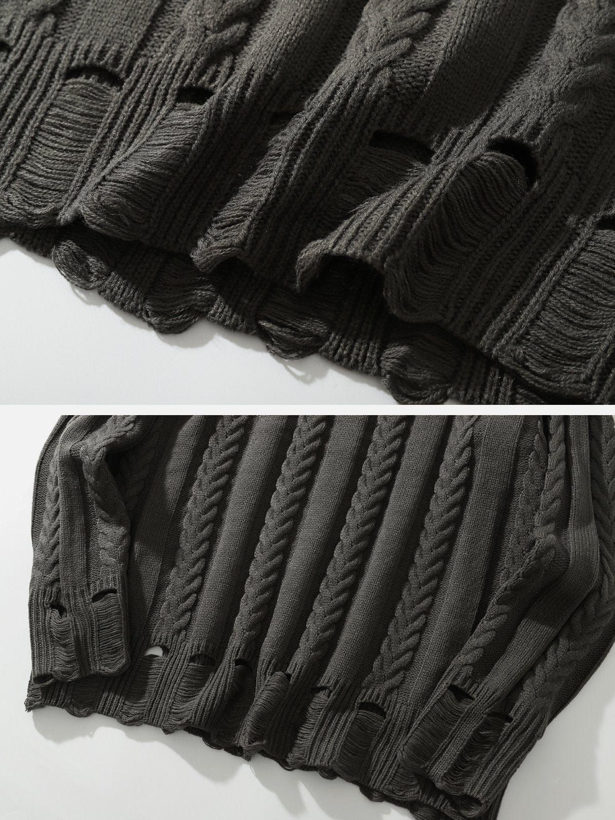 Solid Color Knit Sweater sold by Yugen Theory product image thumbnail 4