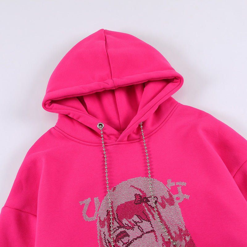 Fleece Hoodie Rhinestone Girls Print sold by Yugen Theory product image thumbnail 5
