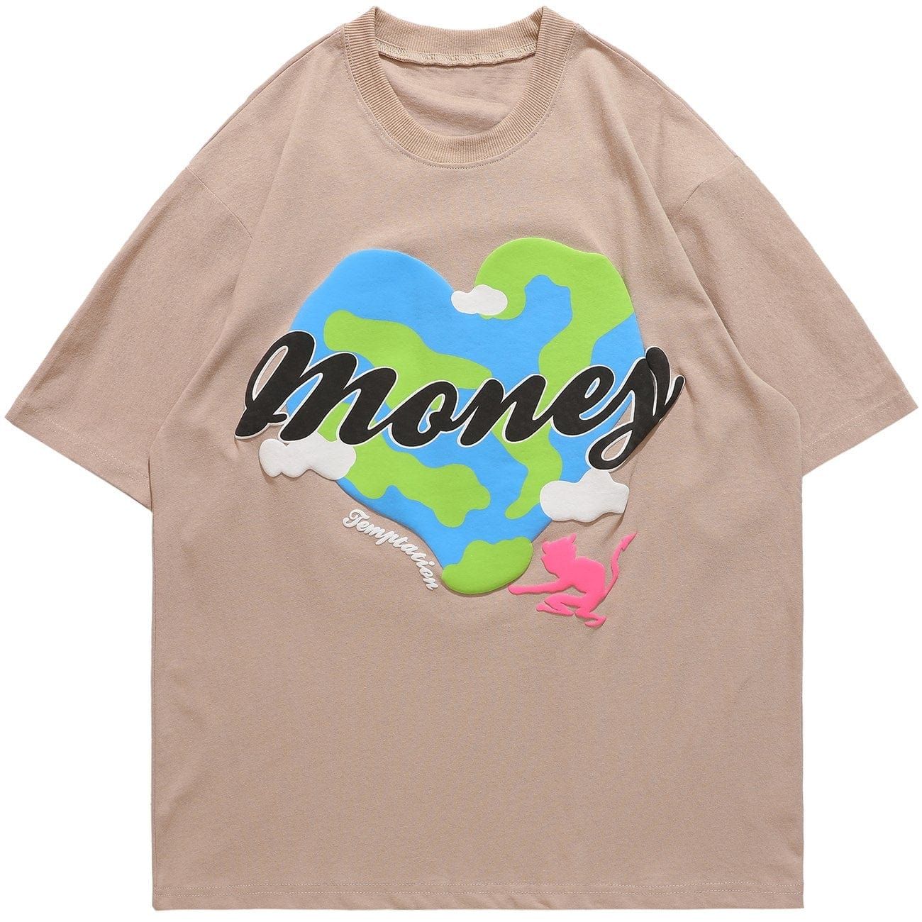 Heart Skull Graphic T-Shirt sold by Yugen Theory product image thumbnail 3