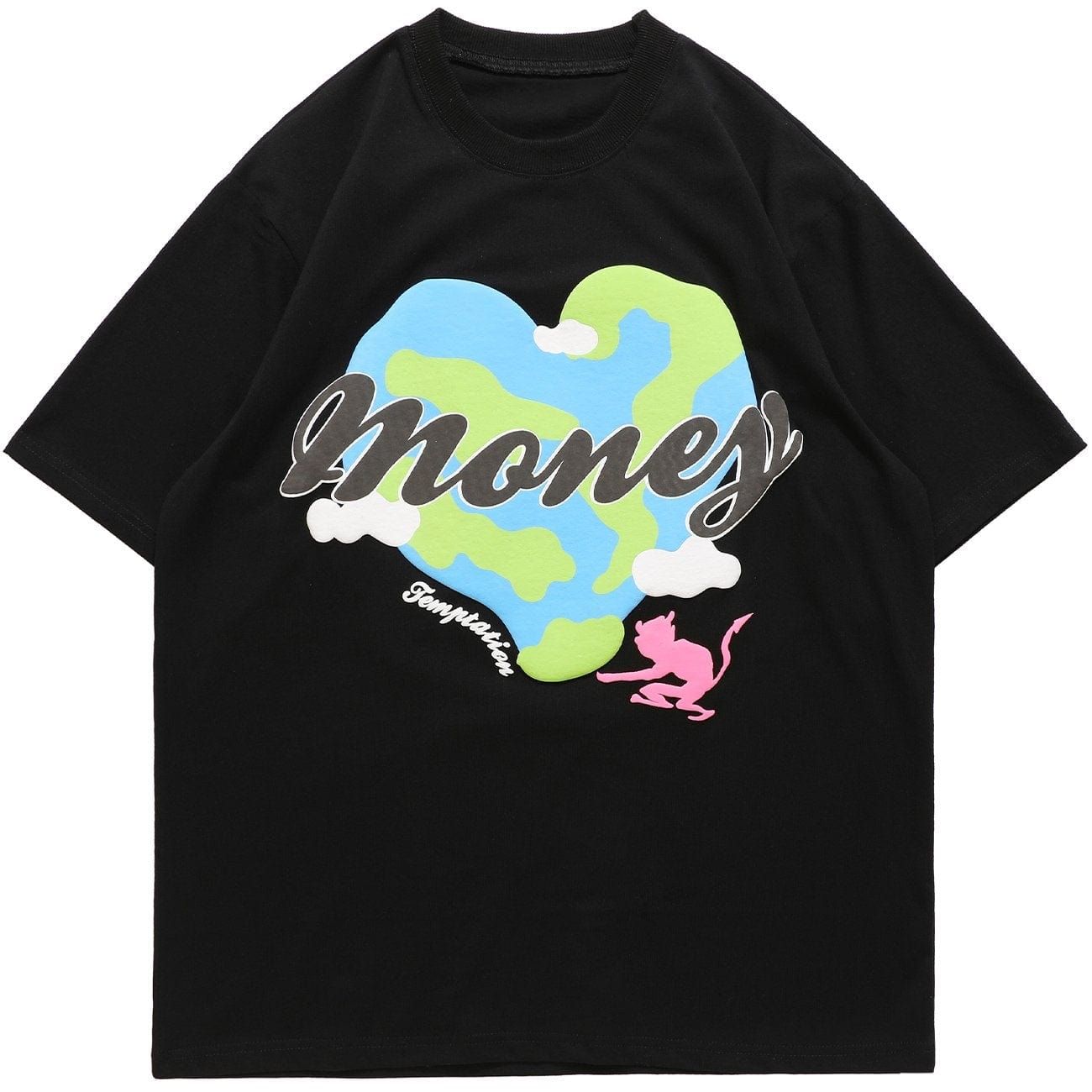 Heart Skull Graphic T-Shirt sold by Yugen Theory