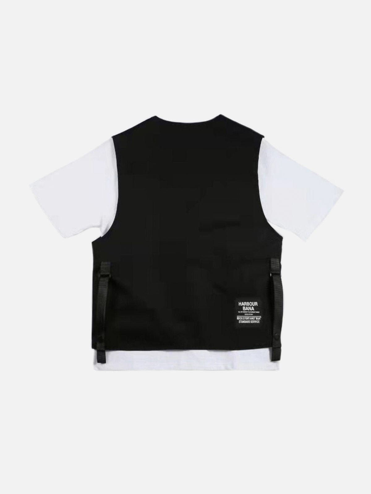 Vintage Multi Pockets Button Letter Vest sold by Yugen Theory product image thumbnail 2