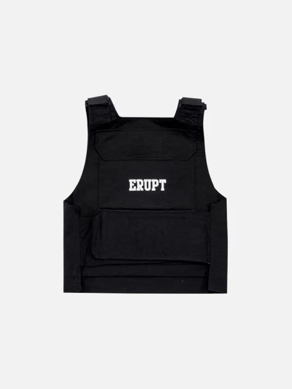 Techwear Velcro Print Pockets Vest sold by Yugen Theory
