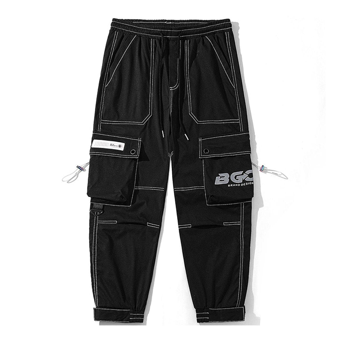 Open Thread Drawstring Pocket Cargo Pants sold by Yugen Theory