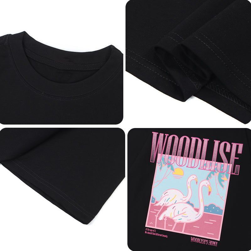 Cute Graphic T-shirt Flamingo sold by Yugen Theory product image thumbnail 5