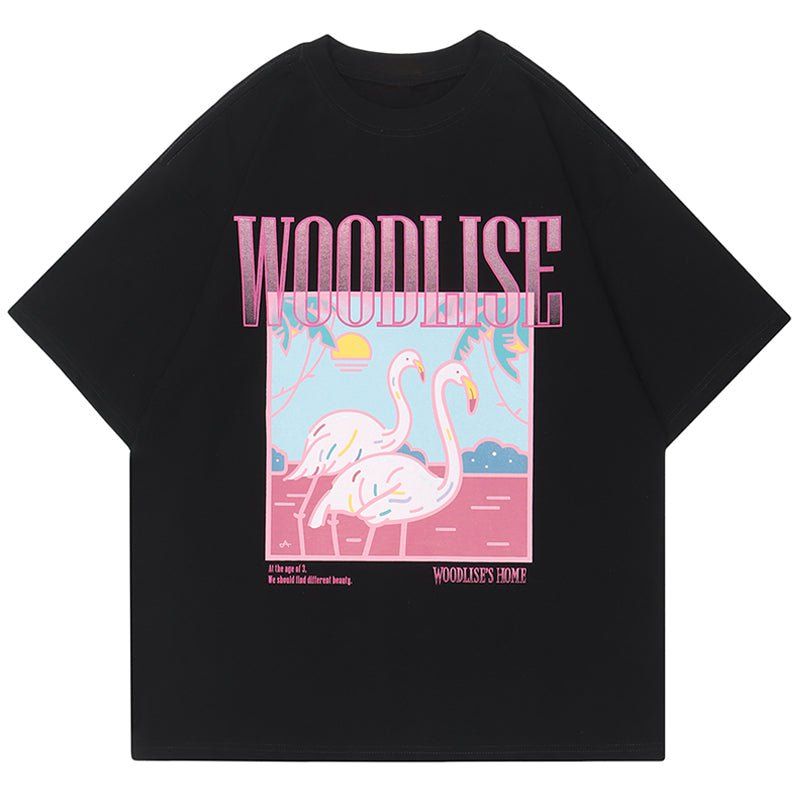 Cute Graphic T-shirt Flamingo sold by Yugen Theory