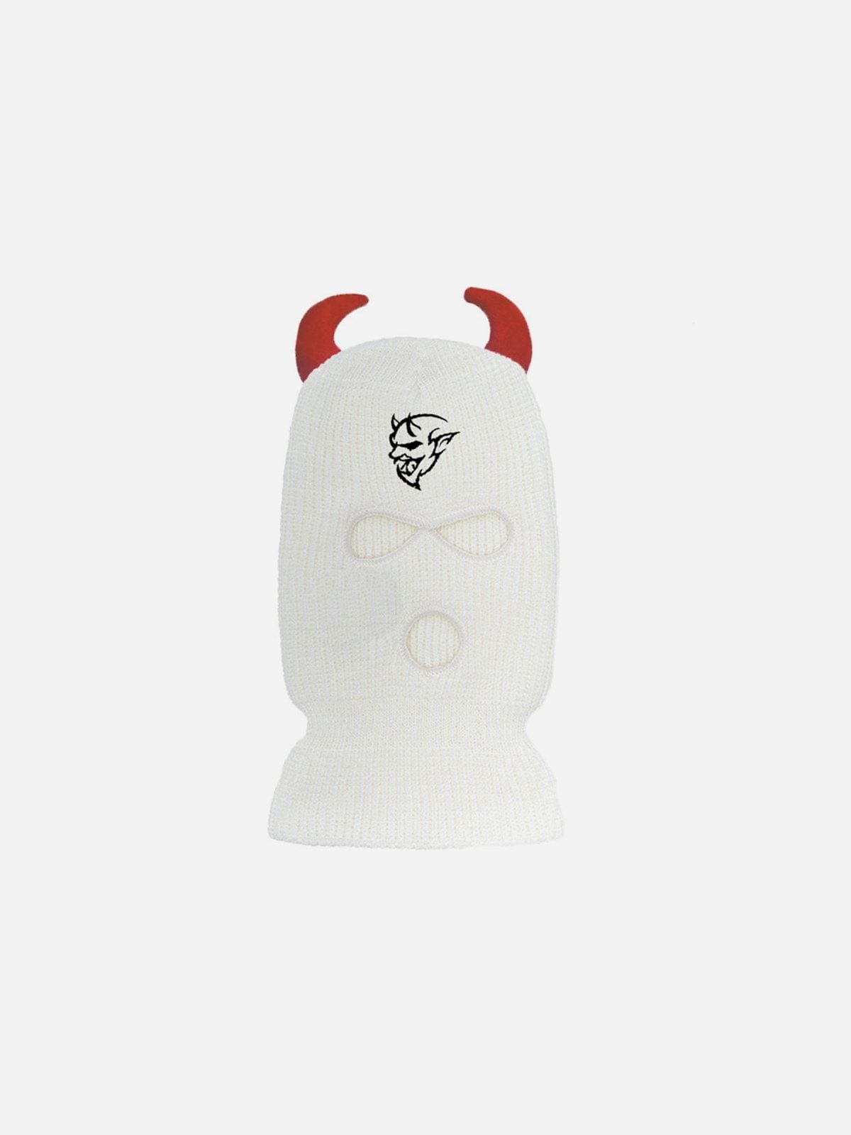Devil Horn Knit Facemask sold by Yugen Theory product image thumbnail 2