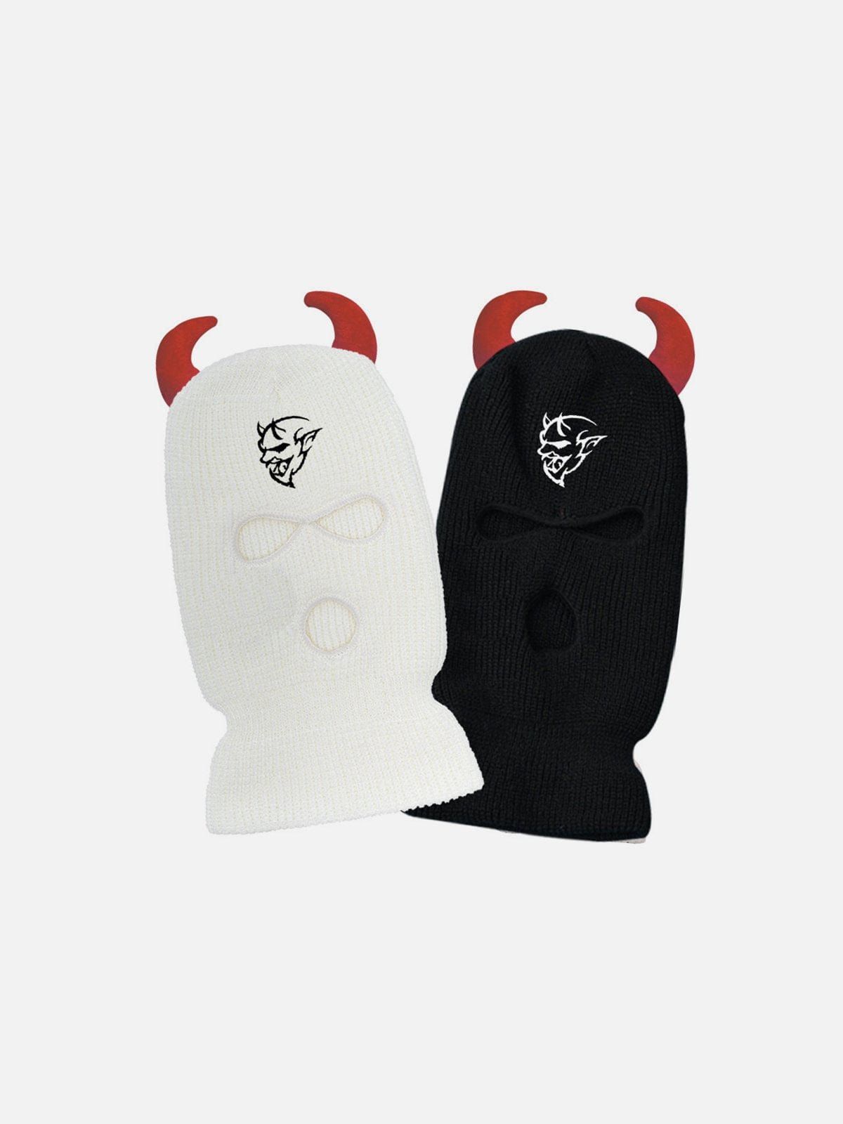 Devil Horn Knit Facemask sold by Yugen Theory product image thumbnail 3