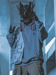 Patchwork Vest Hoodie sold by Yugen Theory