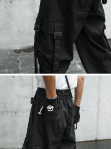 Long Pocket Ribbon Cargo Pant sold by Yugen Theory