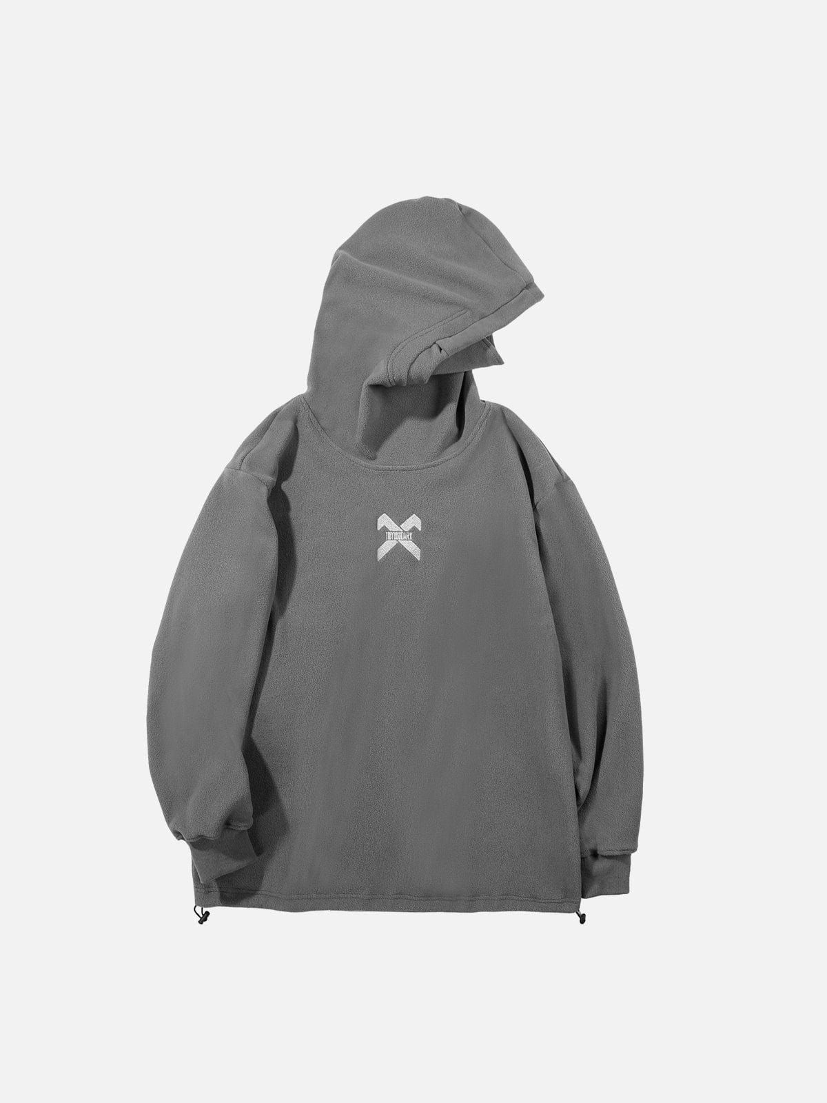 Embroidery Polar Fleece Hoodie sold by Yugen Theory product image thumbnail 4