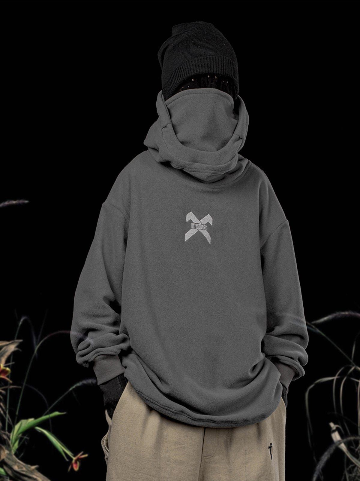 Embroidery Polar Fleece Hoodie sold by Yugen Theory