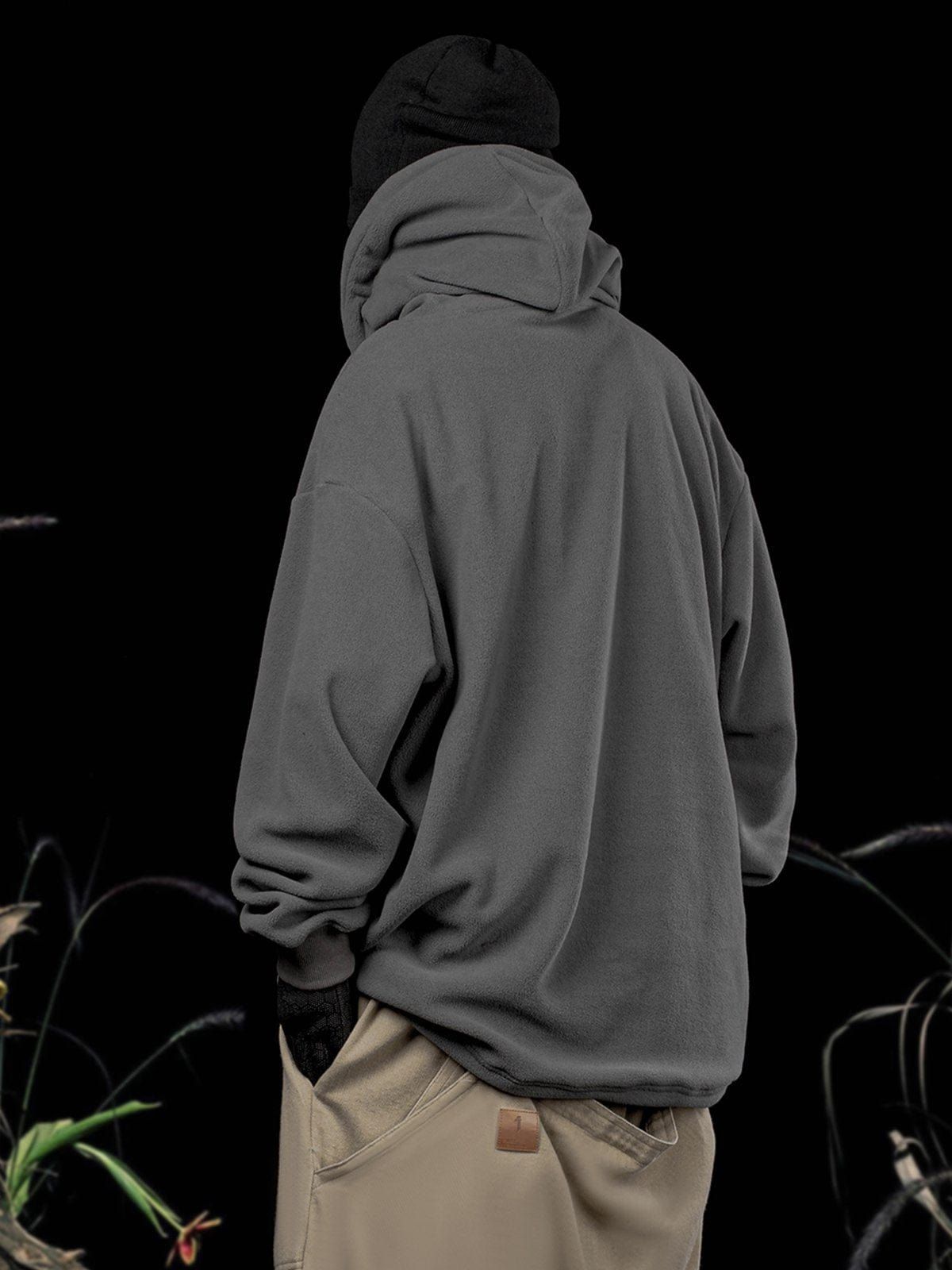 Embroidery Polar Fleece Hoodie sold by Yugen Theory product image thumbnail 2