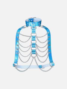 Laser Metal Chain Belt sold by Yugen Theory