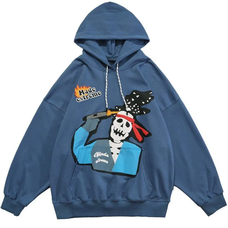 Oversize Hoodie Suicide Skull sold by Yugen Theory