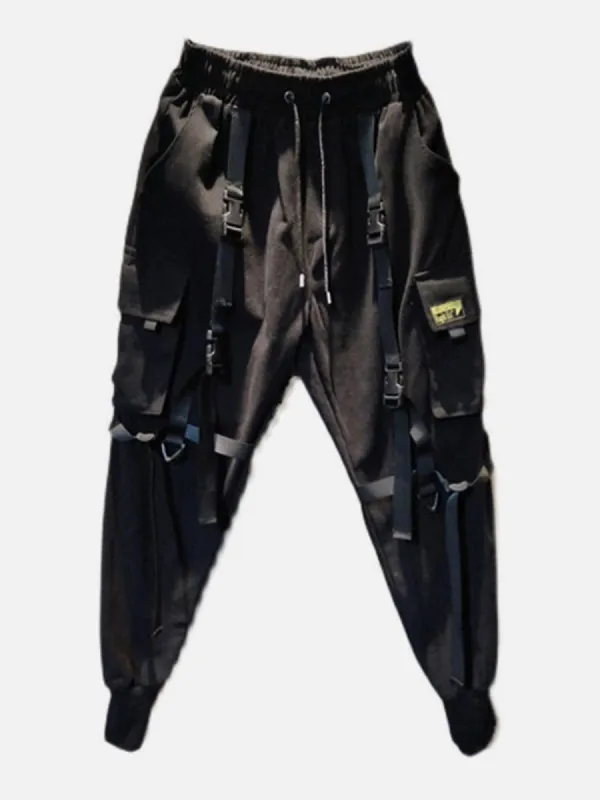 Ribbons Pockets Cargo Pants sold by Yugen Theory