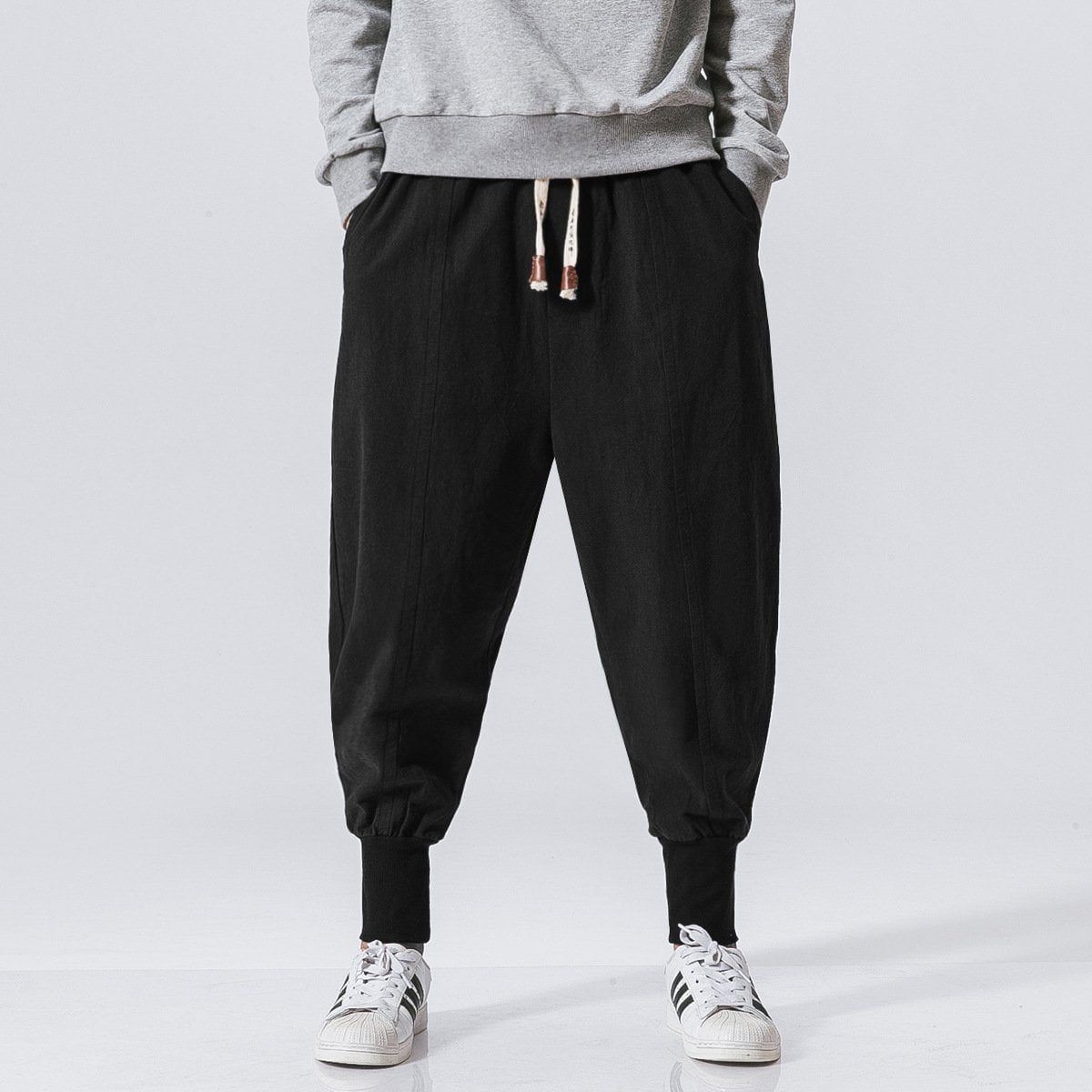 Black Harem Tight End Japanese Pants sold by Yugen Theory product image thumbnail 2