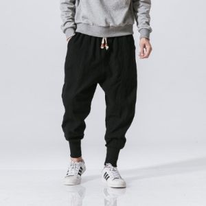 Black Harem Tight End Japanese Pants sold by Yugen Theory