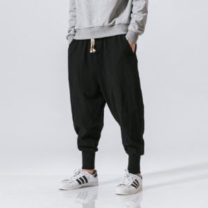 Black Harem Tight End Japanese Pants sold by Yugen Theory
