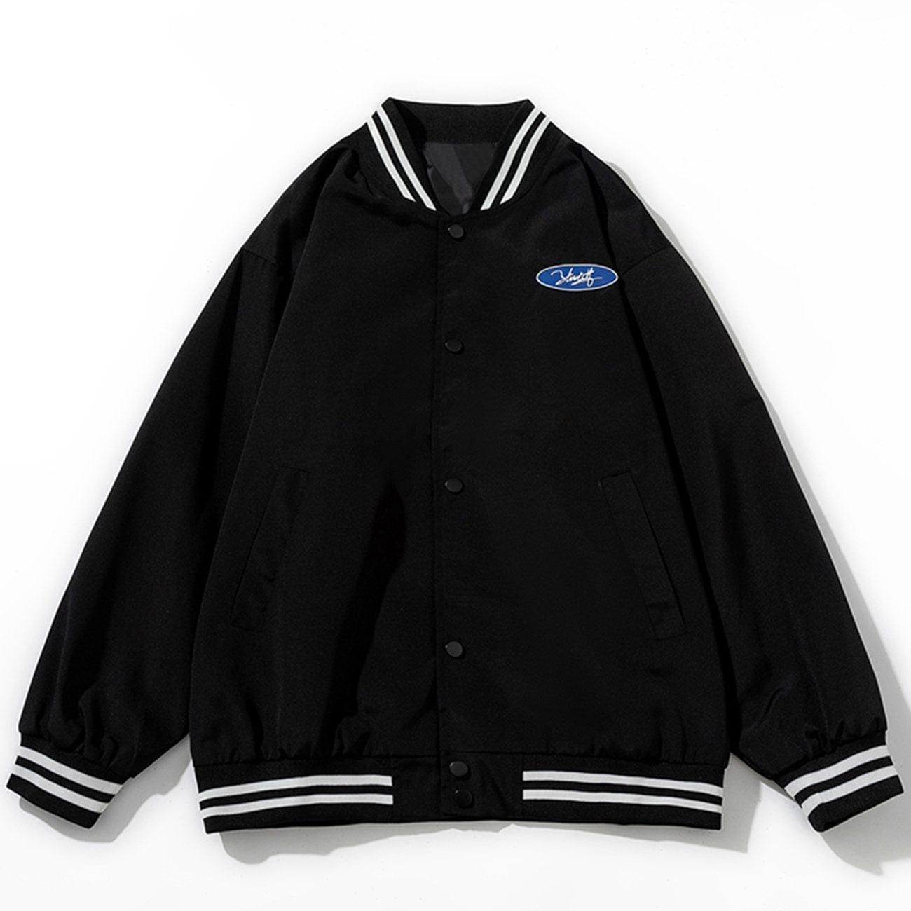 Letter Label Varsity Jacket sold by Yugen Theory