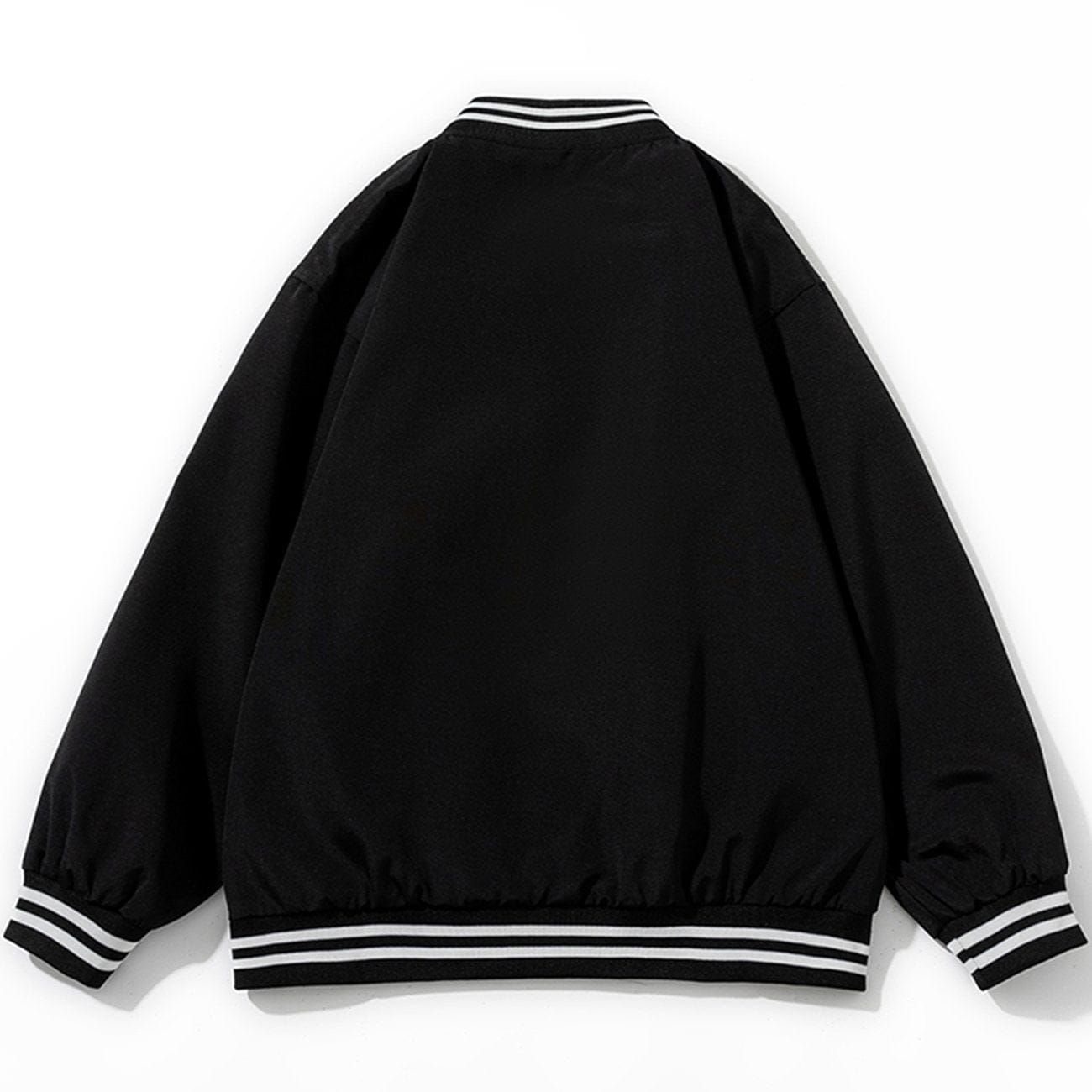 Letter Label Varsity Jacket sold by Yugen Theory product image thumbnail 2