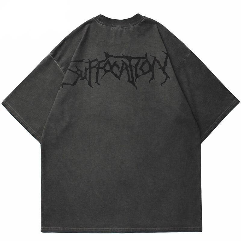 Gothic Angel Garment Dyed T-Shirt sold by Yugen Theory product image thumbnail 3