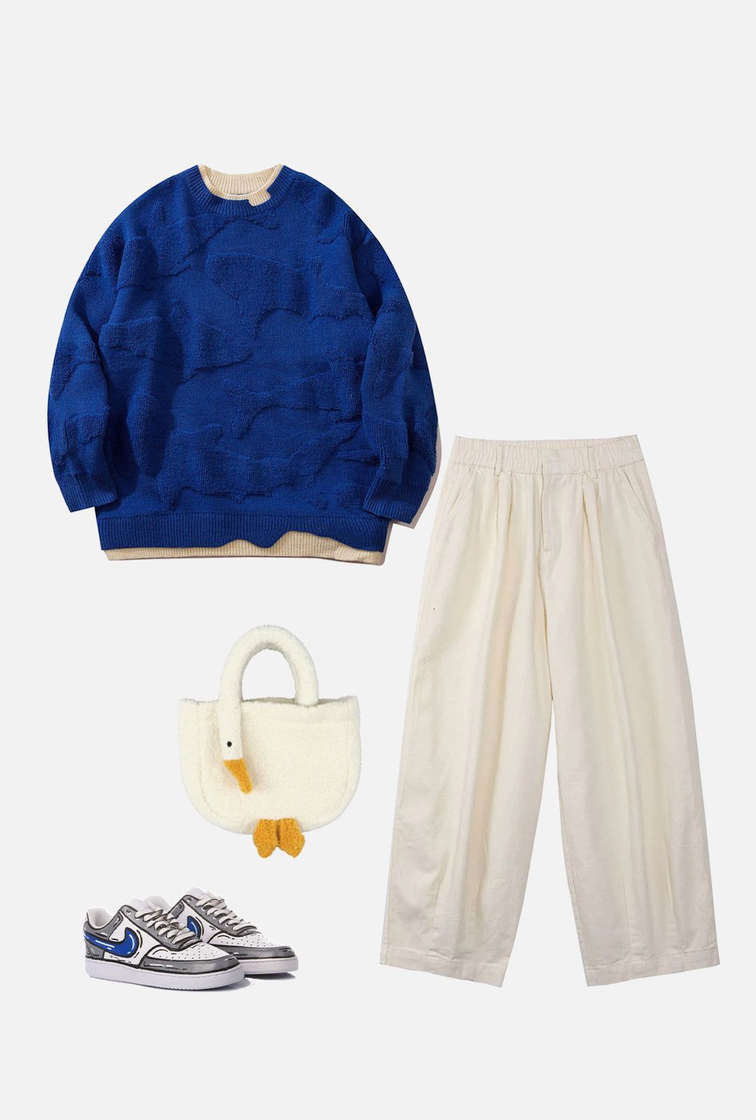 3D Whale Jacquard Knit Sweater sold by Yugen Theory product image thumbnail 2