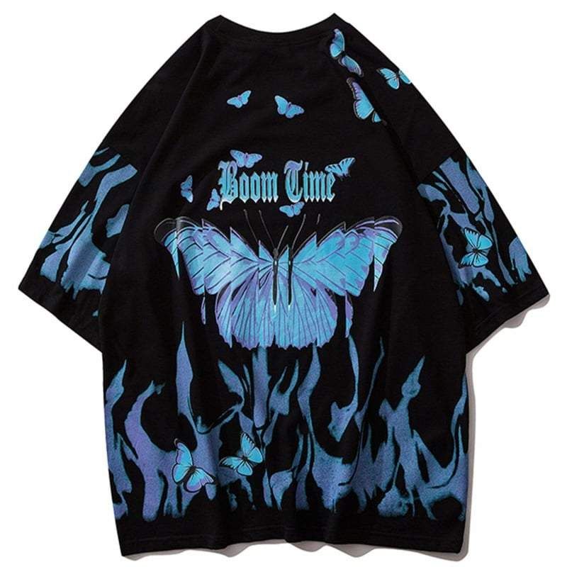 Blue Butterfly T-Shirt sold by Yugen Theory