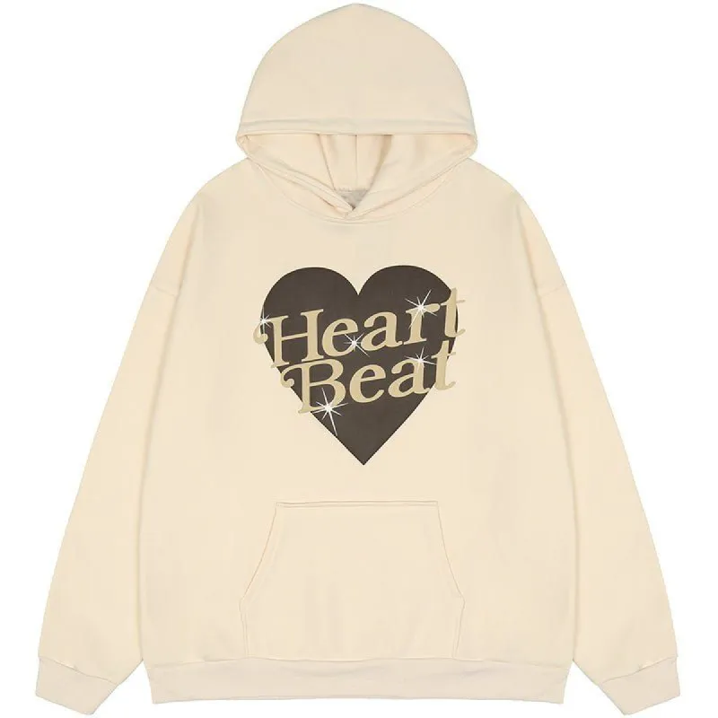 Oversize Hoodie Heart Beat sold by Yugen Theory