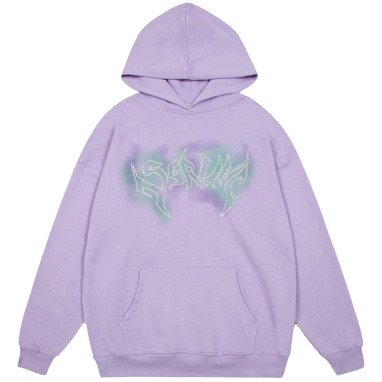Tie Dye Letters Drill Hoodie sold by Yugen Theory product image thumbnail 4