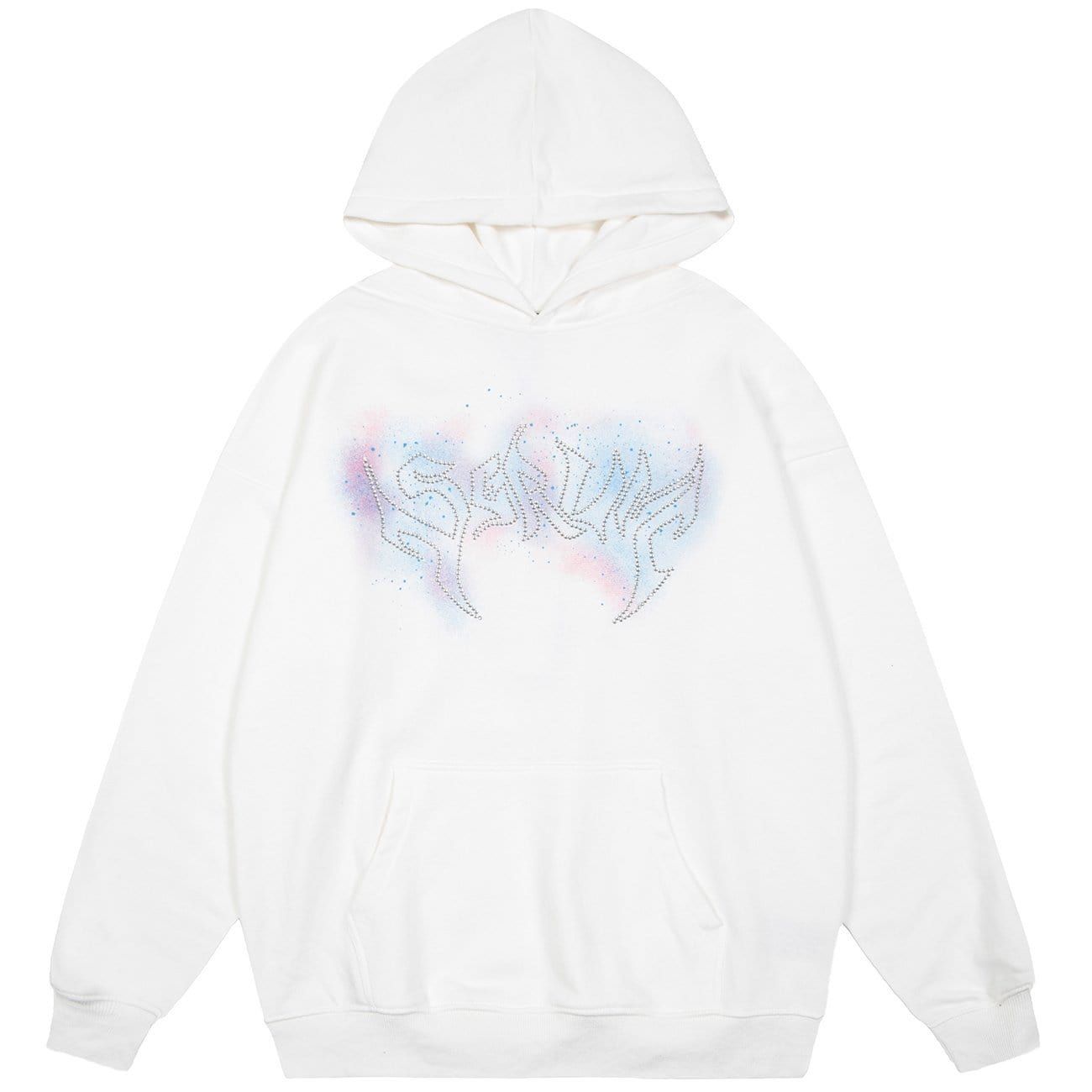 Tie Dye Letters Drill Hoodie sold by Yugen Theory product image thumbnail 3