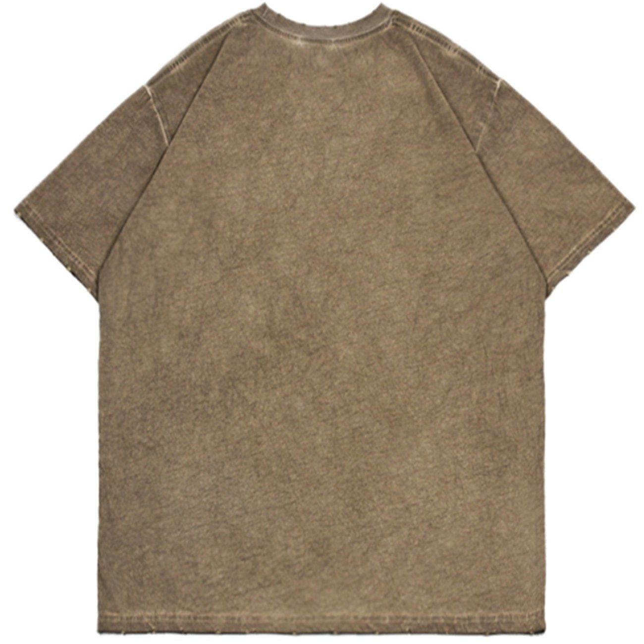 Washed Burning Flame Graphic T-Shirt sold by Yugen Theory product image thumbnail 4