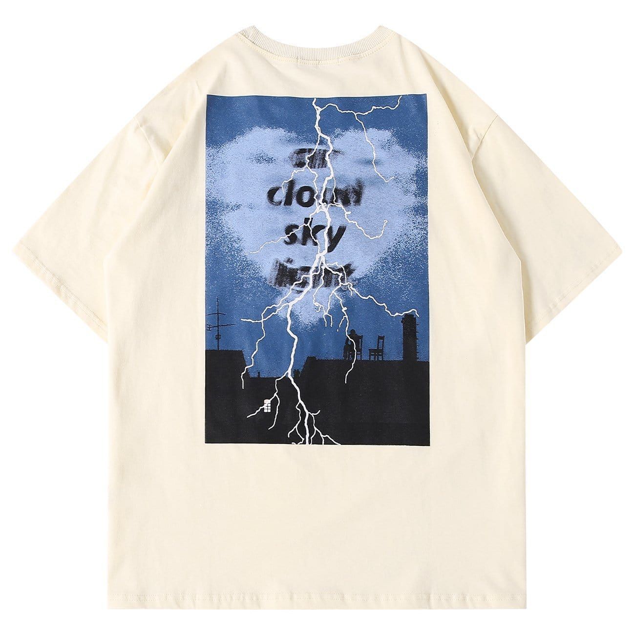 Lightning Print T-Shirt sold by Yugen Theory product image thumbnail 5
