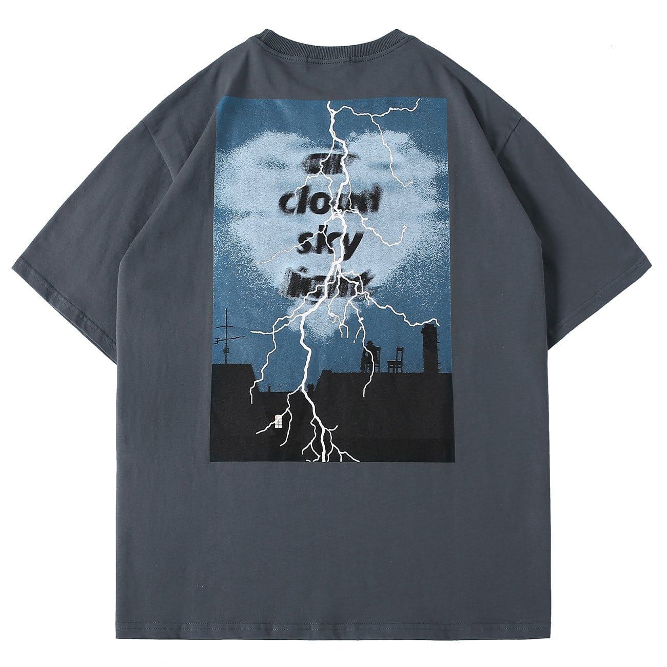 Lightning Print T-Shirt sold by Yugen Theory product image thumbnail 3